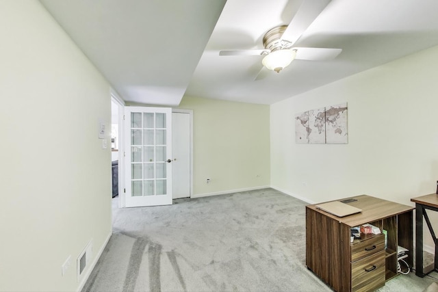 14828 W N Creek Ct, Homer Glen, IL 60491 - unfurnished office featuring carpet and ceiling fan