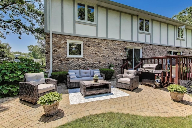 14828 W N Creek Ct, Homer Glen, IL 60491 - view of patio / terrace with an outdoor hangout area and grilling area