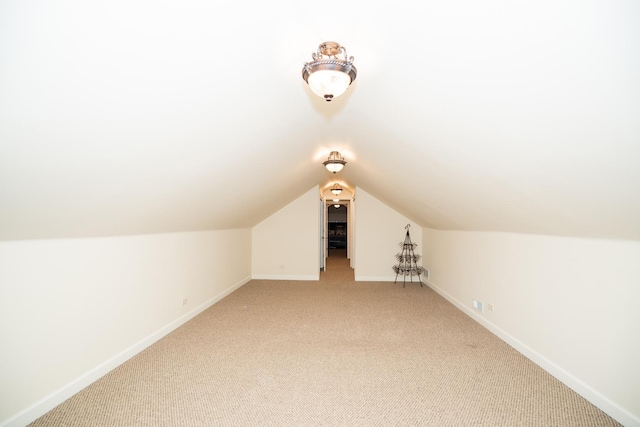 2440 Oak Park Ave, Berwyn, IL 60402 - bonus room with light carpet, baseboards, and vaulted ceiling