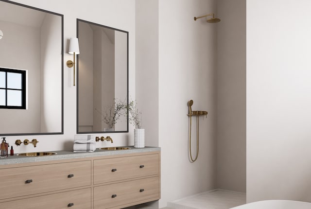4570 Pamela Ct, Long Grove, IL 60047 - full bath with double vanity and a shower