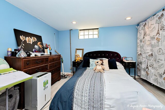 617 Colville Pl, Waukegan, IL 60087 - bedroom with recessed lighting and wood finished floors