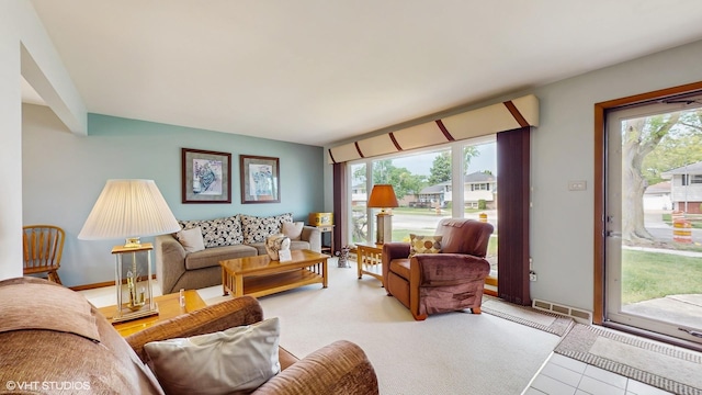 16101 Wabash Ave, South Holland, IL 60473 - tiled living area with plenty of natural light and baseboards