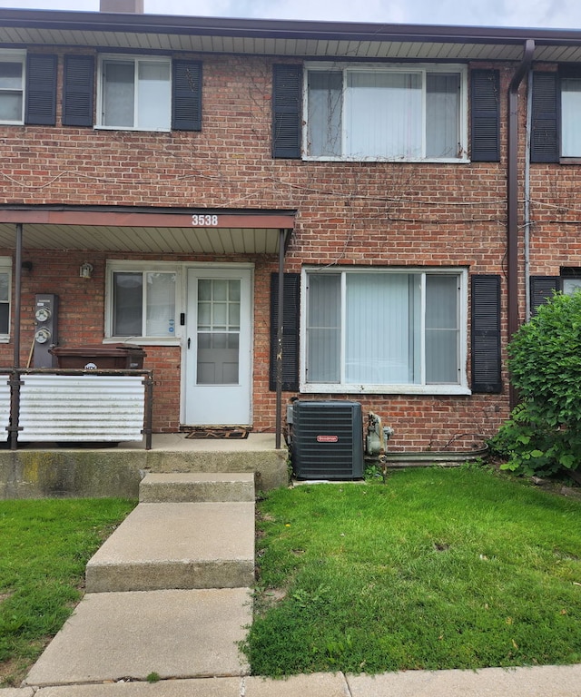 3538 Western Ave Unit 0, Park Forest, IL 60466 - view of property featuring brick siding and a front yard