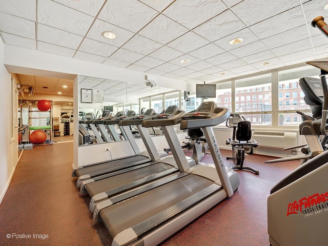 111 E Chestnut St Unit 40C, Chicago, IL 60611 - gym with recessed lighting