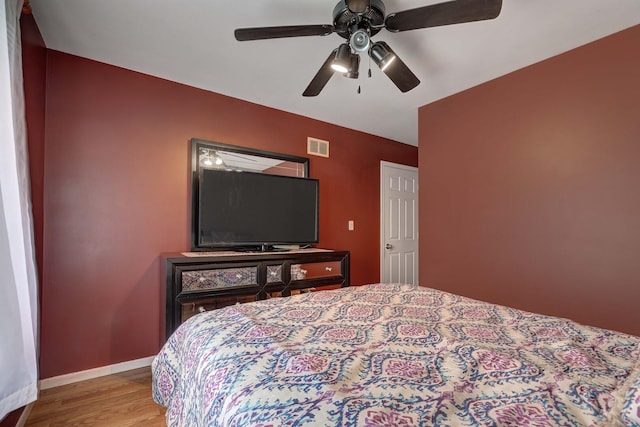 833 Summerfield Dr, Roselle, IL 60172 - bedroom featuring wood finished floors, baseboards, and ceiling fan