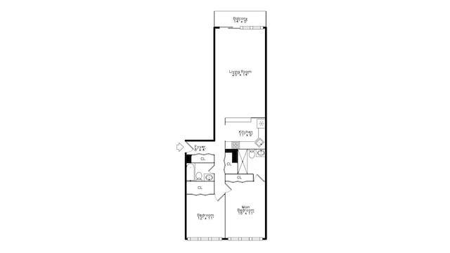 1636 N Wells St Unit 615, Chicago, IL 60614 - property floor plan
