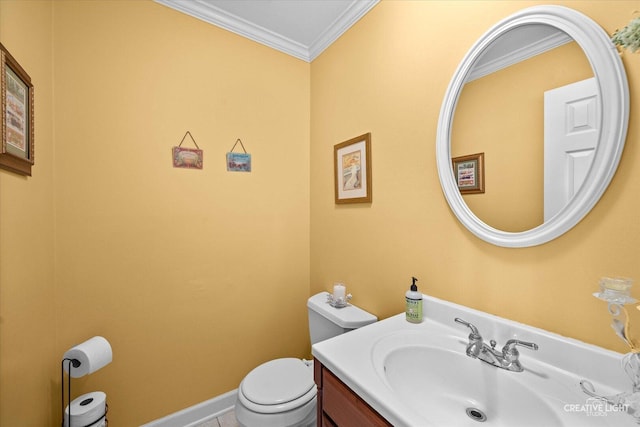 1903 Brentwood Ln, Wheaton, IL 60189 - half bath with crown molding and vanity