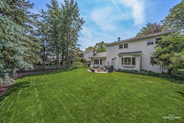 1903 Brentwood Ln, Wheaton, IL 60189 - back of house with a patio and a chimney