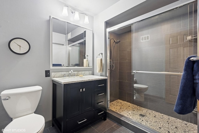 359 N Shady Ln, Elmhurst, IL 60126 - full bath featuring toilet, vanity, and a shower stall