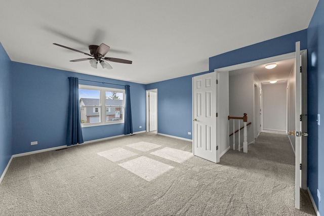 926 Navajo St, Carol Stream, IL 60188 - carpeted empty room with ceiling fan and baseboards