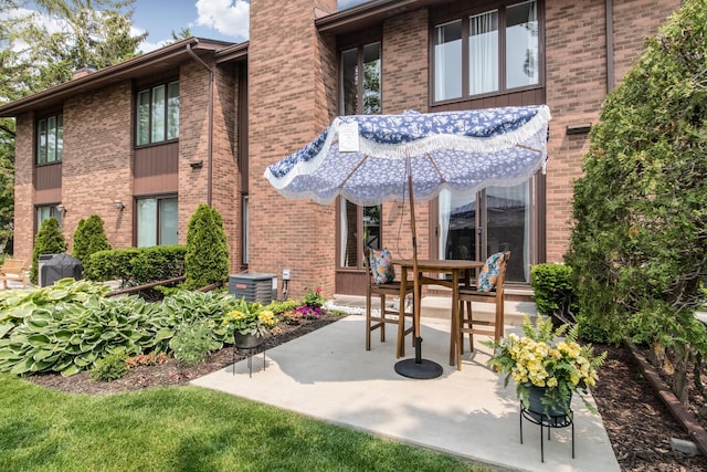 1023 Rene Ct, Park Ridge, IL 60068 - view of patio / terrace featuring central AC