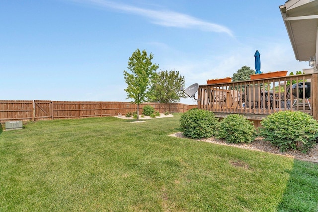 2825 Centurion Ln, New Lenox, IL 60451 - view of yard with a deck