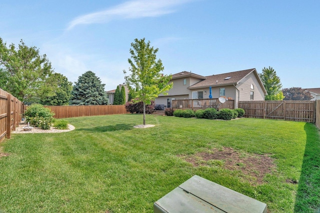 2825 Centurion Ln, New Lenox, IL 60451 - view of yard featuring a wooden deck
