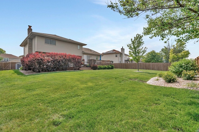 2825 Centurion Ln, New Lenox, IL 60451 - view of yard featuring a wooden deck