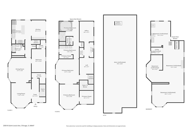 2559 N Saint Louis Ave, Chicago, IL 60647 - view of home floor plan