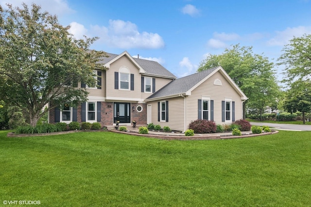 1981 White Oak Dr, Algonquin, IL 60102 - view of front of house with a front yard and brick siding