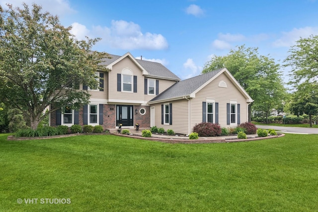 1981 White Oak Dr, Algonquin, IL 60102 - view of front of home with a front lawn and brick siding