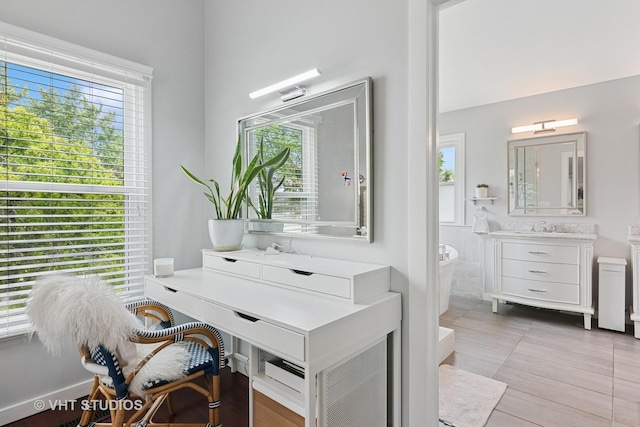 1981 White Oak Dr, Algonquin, IL 60102 - tiled office space featuring a sink