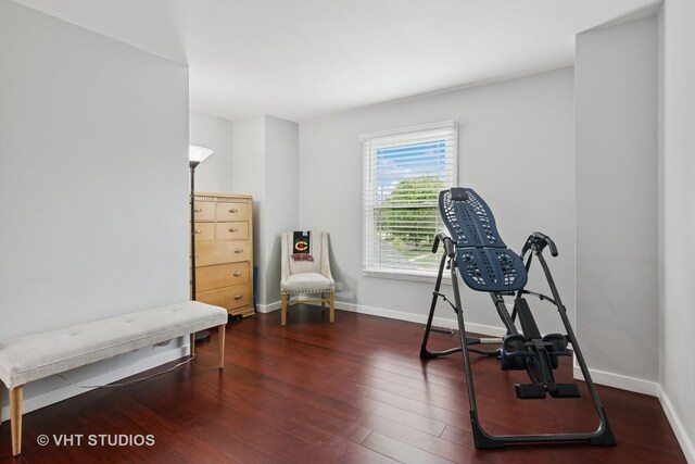1981 White Oak Dr, Algonquin, IL 60102 - exercise room with wood finished floors and baseboards