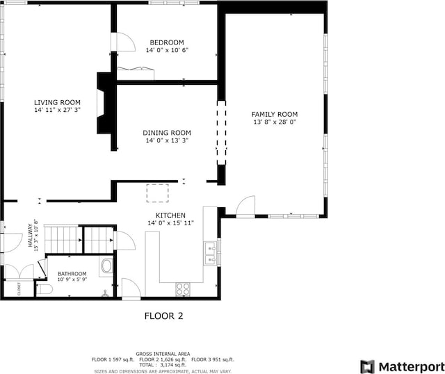 225 S Gladstone Ave, Aurora, IL 60506 - property floor plan