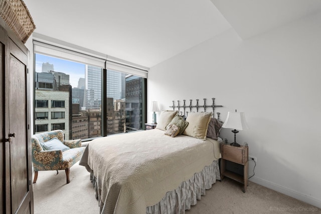 60 E Monroe St Unit 1604, Chicago, IL 60603 - carpeted bedroom with a city view and baseboards