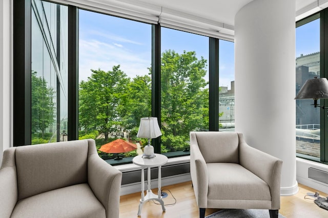 60 E Monroe St Unit 1604, Chicago, IL 60603 - living area featuring light wood finished floors