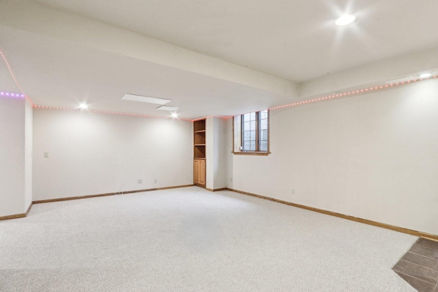 N61W14730 Woodcrest Ct, Menomonee Falls, WI 53051 - basement with light colored carpet and baseboards