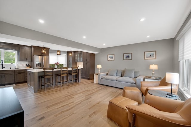 12533 Rosewood Dr, Homer Glen, IL 60491 - living area with light wood-type flooring and recessed lighting