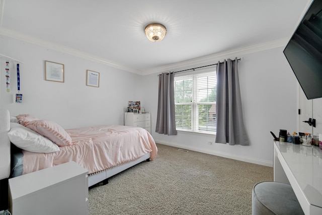 12533 Rosewood Dr, Homer Glen, IL 60491 - carpeted bedroom with ornamental molding and baseboards