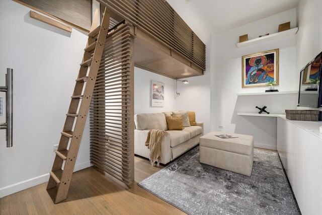 1530 S State St Unit 18A-B, Chicago, IL 60605 - sitting room featuring wood finished floors and baseboards
