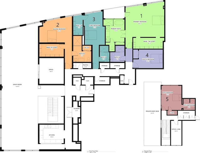 1530 S State St Unit 18A-B, Chicago, IL 60605 - floor plan / room layout