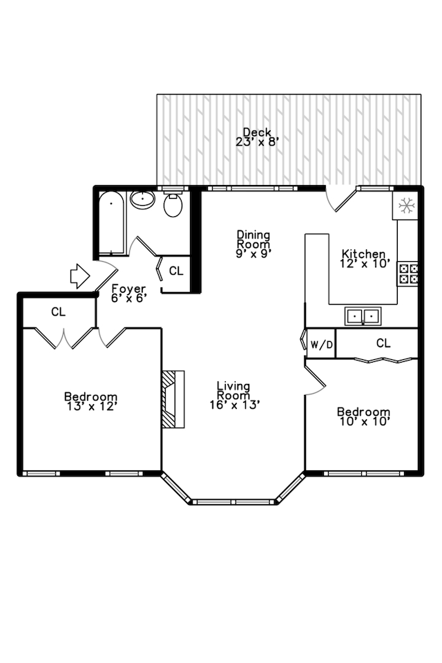 7631 N Eastlake Ter Unit 2C, Chicago, IL 60626 - property floor plan