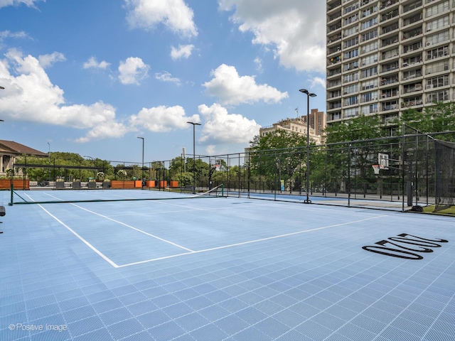 2020 N Lincoln Park W Unit 30L, Chicago, IL 60614 - view of tennis court with community basketball court