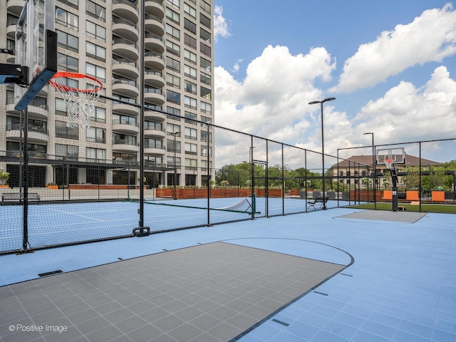 2020 N Lincoln Park W Unit 30L, Chicago, IL 60614 - view of sport court featuring a tennis court and community basketball court