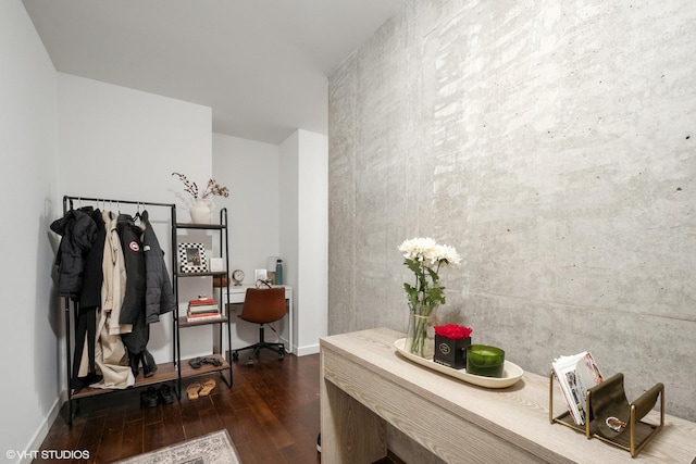 235 W Van Buren St Unit 3419, Chicago, IL 60607 - office with dark wood finished floors and baseboards