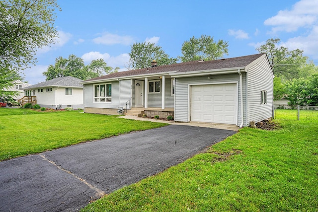 2258 177th St, Lansing, IL 60438 - ranch-style house with a garage and driveway