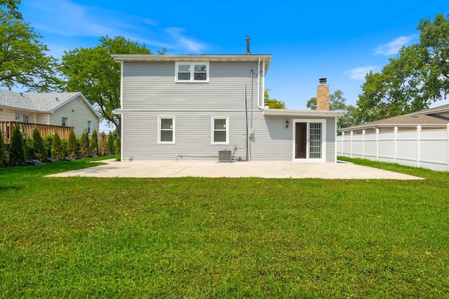 791 N Michigan St, Elmhurst, IL 60126 - back of house with a patio, a chimney, and central AC
