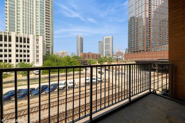 330 N Clinton St Unit 303, Chicago, IL 60661 - balcony with a skyline view