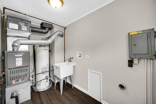 20801 Western Ave, Chicago Heights, IL 60411 - utility room with water heater and electric panel
