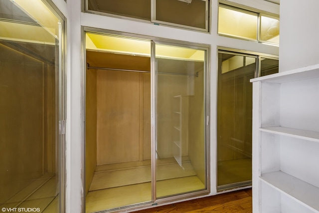6901 S Oglesby Ave Unit 2A, Chicago, IL 60649 - bathroom with wood finished floors and a shower