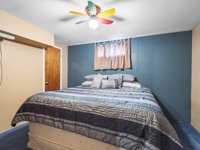 4306 Westridge Dr, Winnebago, IL 61088 - carpeted bedroom featuring a ceiling fan