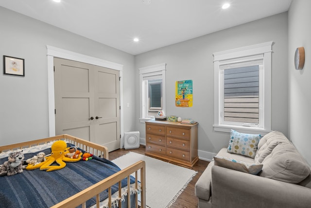 6336 S Kimbark Ave, Chicago, IL 60637 - bedroom with wood finished floors and recessed lighting