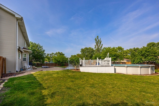 24147 S Sunset Dr, Channahon, IL 60410 - fenced backyard featuring an outdoor pool and a patio