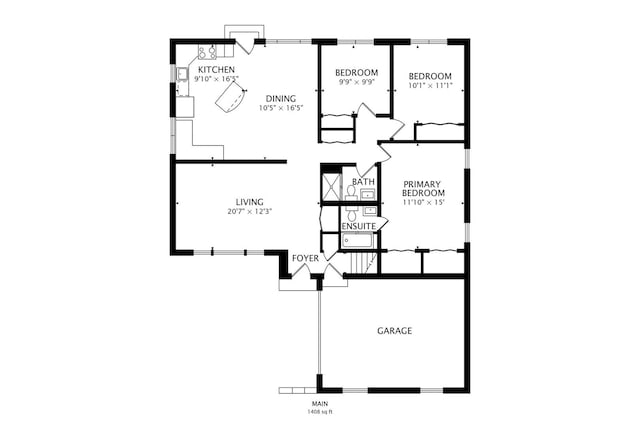 1564 Webster Ln, Des Plaines, IL 60018 - room layout