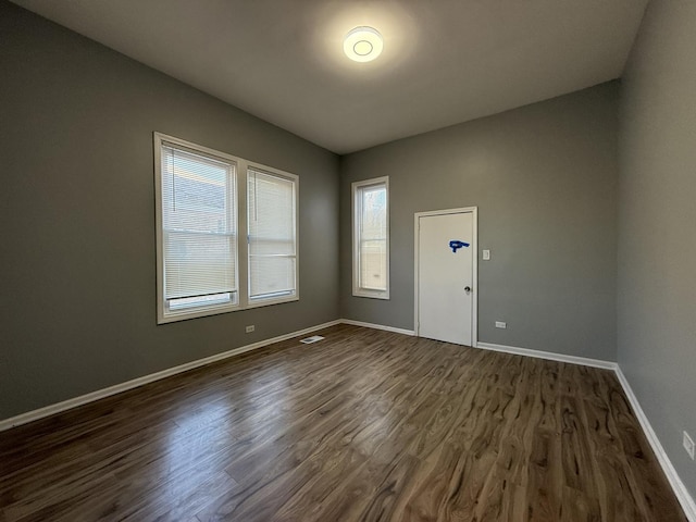 11258 S Church St, Chicago, IL 60643 - empty room with dark wood finished floors and baseboards