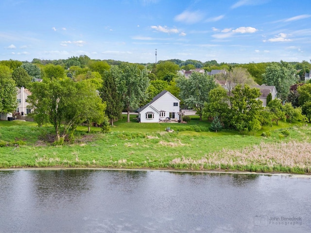 7 Farmington Ct, Lake In The Hills, IL 60156 - view from above of property featuring a nearby body of water and a tree filled landscape