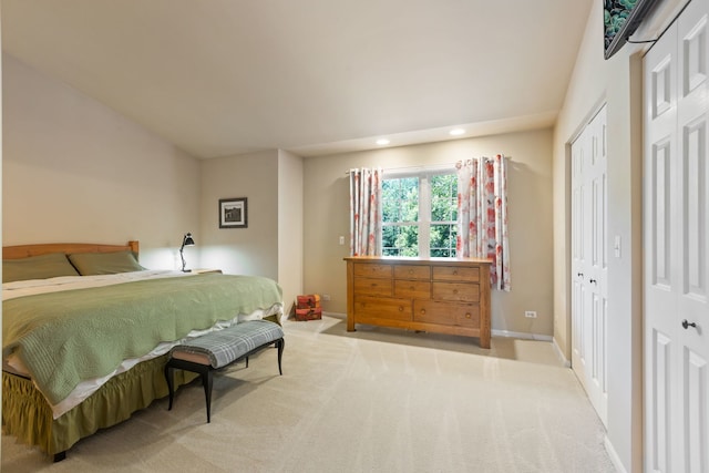 211 Spring Point Dr, Carpentersville, IL 60110 - bedroom featuring carpet, recessed lighting, and two closets