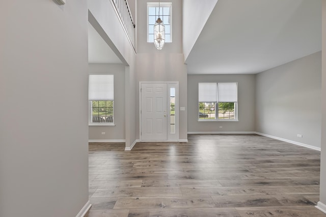 17738 S Willard Ln, Lockport, IL 60441 - foyer featuring wood finished floors and baseboards