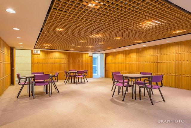 3600 N Lake Shore Dr Unit 1603, Chicago, IL 60613 - carpeted dining space with wooden walls