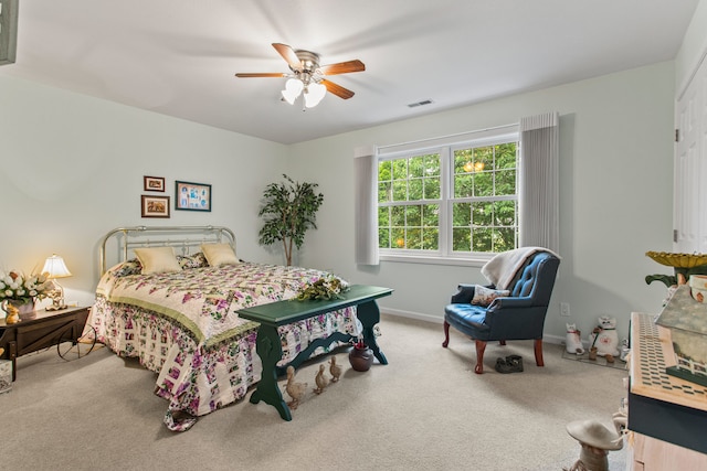 2910 Greystone Pl, Champaign, IL 61822 - carpeted bedroom with a ceiling fan and baseboards